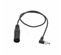 Cable de alimentación de CC XLR de 4 pines a ángulo recto con bloqueo para Atomos Shogun Flame y Ninja Inferno, monitor PIX-E7 de 20 pulgadas