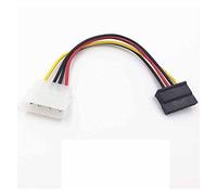 Cable de alimentación de Controlador Duro IDE de 4 Pines a 2 Serial ATA, Divisor SATA Y, Conector Adaptador de Cable de extensión de Disco Duro Dual (Color : Molex to SATA)