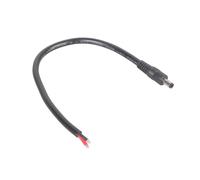 Cable de alimentación de extremo abierto de 0,25 m, 0,5 m, 1 m, DC5,5 x 2,1 mm, macho a desnudo, con aislamiento de PVC para routers, interruptores, soplador, extremo abierto, alimentación