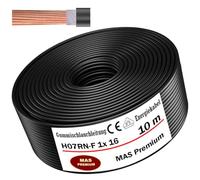 Cable de alimentación de goma de 5 a 100 m, H07RN-F, 1 x 16 mm², cable flexible para dispositivos pesados (10 m)