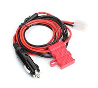 Cable de alimentación de radio, 1,5 m/4,9 pies 12 V en forma de T Cable de encendedor de cigarrillos de 2 pines Cable de alimentación de radio de coche apto para Kenwood para ICOM para YAESU