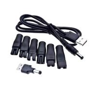 Cable de alimentación de repuesto para dispositivos eléctricos, adaptador USB, juego de cables de cargador de 5 V con múltiples cabezales de