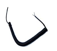 Cable de alimentación de resorte retráctil, Cable de 2 núcleos 22AWG, estiramiento de 1 metro a 10 metros, bobina retráctil de Cable telescópico(Stretch 7 meter)