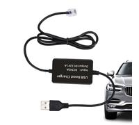 Cable de alimentación del detector de radar del cable de conversión USB a RJ11, adaptador de impulso de 5V/9V a 12V | Especificación de conexión de conexión de puerto de carga USB grueso, compatible c