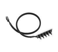 Cable de alimentación del Ventilador PWM de 4 Pines 1 a 5 Divisor Caja de PC de 5 vías Ventilador Interno de la Placa Base Cable de extensión de alimentación,Equipos de sobremesa y periféricos