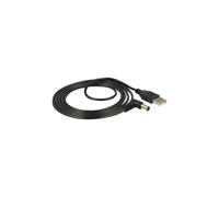 Cable de alimentación - DELOCK - conector de CC 5,5 x 2,1 mm - USB - 1,5 m - Conector a 90