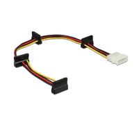 Cable de alimentación DeLOCK Molex 4p a 4x SATA 15p 0,4 m