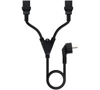 Cable de Alimentación Duplo CEE7/M > 2xC13/H 3 M Negro
