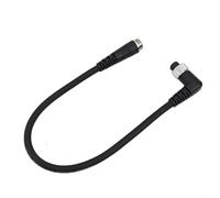 Cable de alimentación eléctrico para codo Daiwa de 2 pines - Alimentación de CA con alambre de cobre negro 1 m de longitud (0,45 m)