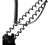 Cable de alimentación en Espiral, Cable 24AWG con Resorte 7 núcleos retráctil Negro núcleo Cobre Puro Cuadrado 0,2 mm Extensión(Stretch 3.75 Meters)
