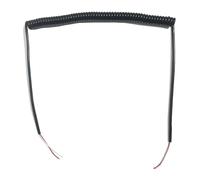 Cable de alimentación en Espiral, Cable eléctrico telescópico de Resorte, 2 núcleos, 0,3 mm, con Revestimiento Cuadrado, Negro, Espiral Extensible, Bobina retráctil(Undeaw 2.5 Meters)