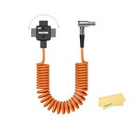 Cable De Alimentación En Espiral Macho De 2 Pines Zgcine Dt-Lm D-Tap A Lemo Para Cámaras Red, Arri Y Sony Seleccionadas: 60Cm/1,96 Pies