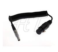 Cable de alimentación en espiral para monitor de cámara XLR de 4 pines hembra a enchufe de 2 pines para Alexa RED 12V