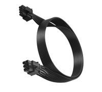 Cable de alimentación EPS de 6 pines a 6+2 pines PCIe de 78 cm, macho a macho, clasificación de 10 A, compatible con fuentes de alimentación Corsair/Thermaltake/ARESGAME