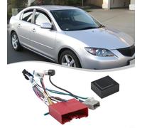 Cable de alimentación estéreo para coche con caja de protocolo Canbus para unidad principal de navegación, compatible con 3 (2006) 5 (2008-2015) 6 (2004-2015) Cx-7 (2014)