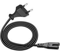 Cable de Alimentación Europeo 1,8 Metro con Euro Enchufe Conector C7 de 2 Pines, Power Cable con Euro Recto Pequeños, Compatible para JBL Partybox 110 310 710