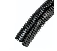 Cable de alimentación flexible. Tubo ondulado de nailon PA para carcasa de arnés de coche, diámetro exterior negro de 7,5 mm a 28,5 mm (1 metro OD18 mm)