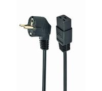 Cable de alimentación Gembird Type F a C19 1.8m 16A Negro