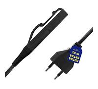 Cable de Alimentación Gris 10m para Aspiradora para Vorwerk Kobold VK140 VK150 Garantía de 10 Años - MONTERAL