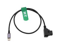 Cable de alimentación HangTon D-tap a USB tipo C 14.8V 24" para convertidor de cámara SDI/HDMI Tilta Nucleus Nano II Motor de enfoque inalámbrico V-Mount Batería