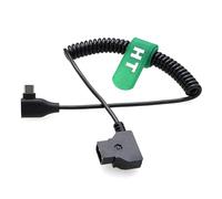 Cable de alimentación HangTon para DJI SDR Transmisión RX TX y motor Focus Pro, motor de enfoque inalámbrico Tilta Nucleus Nano2, D-tap a USB-C en espiral de 90 grados 40-70cm