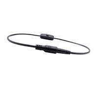 Cable de alimentación hembra a macho DC5521 de 1,5 m con interruptores de palanca para varios dispositivos electrónicos y electrodomésticos de 12 V, cable de alimentación de cámara de acceso