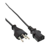 Cable de alimentación InLine®, de enchufe suizo a enchufe IEC C13, 1,8 m