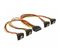 Cable de alimentación interna DeLOCK 0,3 m SATA 15 pines a 4x SATA 15 pines
