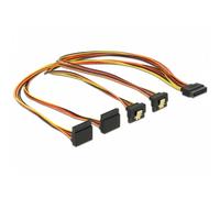 Cable de alimentación interna DeLOCK 0,5 m 4x SATA a 1x SATA