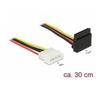 Cable de alimentación interna DeLOCK Molex 4-pin a SATA 15-pines 0,3 m
