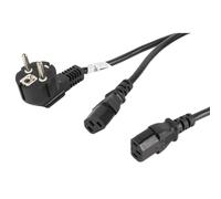 Cable de alimentación Lanberg CA-C13C-13CC-0018-BK 2m C13 a CEE7/7 Negro