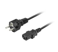 Cable de alimentación Lanberg CA-C13C-14CC-0018-BK 1.8m C13 acoplador CEE7/7 negro
