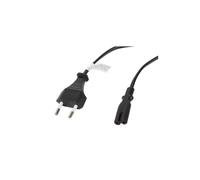 Cable de alimentación Lanberg CEE 7/16 -> IEC 320 C7 EURO (radio) de 1,8 m, color negro