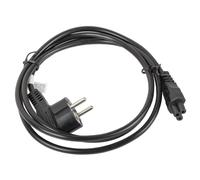Lanberg Cable de alimentación Trébol Schuko CEE 7/7 a IEC320 C5 Macho/Hembra 1.8 m Negro VDE