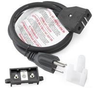 Cable de alimentación magnético para freidora, cable Break Away MB20012420 compatible con freidoras eléctricas de 8 L y 10 L 9001150010 (juego A)