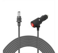 Cable de alimentación mini DC con interruptor de encendido/apagado, conexión directa a toma de mechero de 12 V.