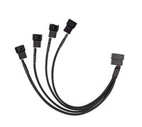 Cable de alimentación Molex de 4 Pines a 4 Pines de 3 Pines / 4 Pines PMW 12 V para Ventilador de PC de 3 o 4 Pines (Conector PWM) a Molex.