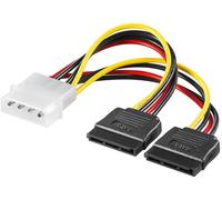 Cable de Alimentacion Molex Ewent EC1500 5.25" Macho para 2x SATA 0.13m