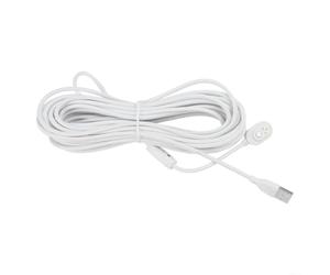 Cable de alimentación para Arlo, resistente a la intemperie, cable de extensión de carga TPE para ARLO Pro 5S 2K/Pro 4/Pro 3/ULTRA/Go2, 5,2 m, 8 m, 10,4 m, blanco (25 pies)