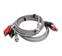 Cable de alimentación para carretes eléctricos Daiwa Ecoda Jp200 Jp300 Jp500 Jp750mj de 196 hebras de núcleo de cobre, cable gris de 2,5 m (2,5 m)
