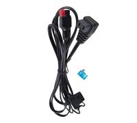 Cable de alimentación para frigorífico de vehículo de 45, 300cm | Corriente nominal de 45 a, cable de PVC de 16 AWG, enchufes encajables para refrigeradores de vehículos y