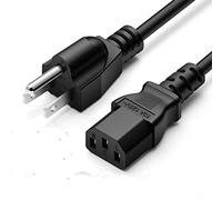 Cable de alimentación para impresora de 3 clavijas, compatible con impresoras y monitores HP Laserjet Pro MFP, M y P, adaptadores de CA (6 pies)
