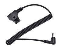 Cable de alimentación para monitor con conector D-tap a DC con bloqueo para Atomos Ninja V, conector DC en ángulo recto, diseño de cable en