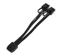 Cable de alimentación para tarjetas gráficas de 16 pines a 2 x 8 pines, 16 AWG, grueso para un rendimiento estable