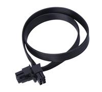 Cable de alimentación plano PCIe macho a macho de 6 pines, flexible, durabilidad para PC y juegos, cable de alimentación GPU de 40/60/80/90 cm