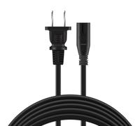 Cable de alimentación polarizado de 2 clavijas y 1,8 m (6 pies) compatible con PwrON para televisores LED inteligentes Vizio de la serie EM -