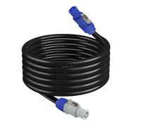 Cable de alimentación PowerCon a PowerCon - 3 pies NAC3FCA a NAC3FCB 20A AC PowerCon conector 16AWG Cable de extensión de alimentación de 3 pines para luz de escenario/pantalla LED