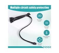 Cable de Alimentación Recto de 6 Pines A 3x para SSD/HDD para Seasonic X-1050XM2, X-1250XM2, X-650, KM3 X-750, SS-660XP2 Modular