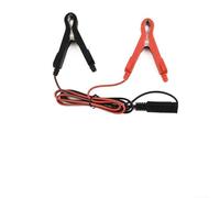 Cable de alimentación SAE a clip de cocodrilo de 1,0 m, 12 V, 10 A con calibre 18 AWG, revestimiento de 0,2 mm y aislamiento de PVC para operaciones de carga seguras
