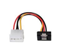 Cable de alimentación sata acodado aisens a131-0163 - molex 4pin/m-sata hembra - 16cm - 100% cobre